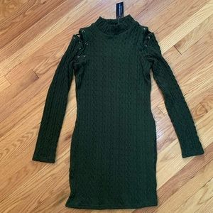 NWT Fashion Nova Cable knit Sweater Dress